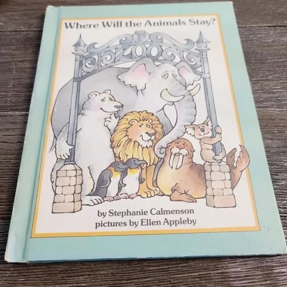 Vintage 80s 1983 Where Will The Animals Stay? Parents Magazine Children's Book